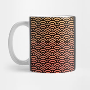 Retro Japanese Clouds Pattern RE:COLOR 14 Mug